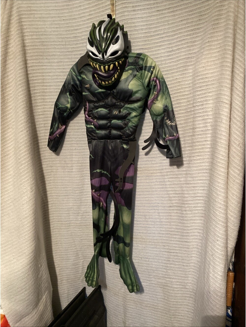 Venomized Hulk Cosplay Costume Superhero Jumpsuit Halloween Party Outfit w/ Mask